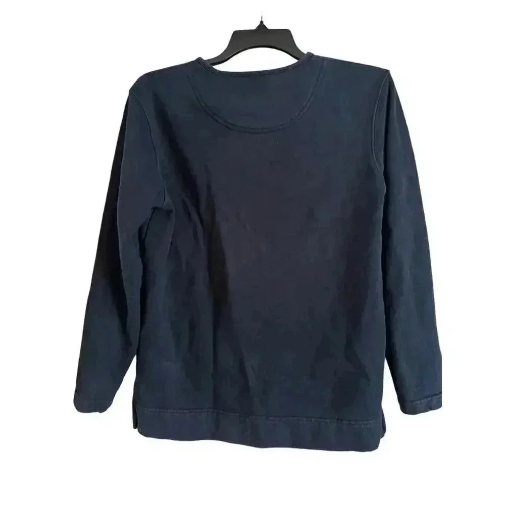 Lauren Ralph Lauren Women’s Navy Blue Classic Preppy Style Sweater Size Small - Picture 3 of 6